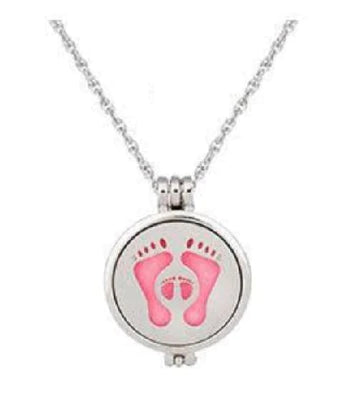 Footprint Essential Oil Necklace