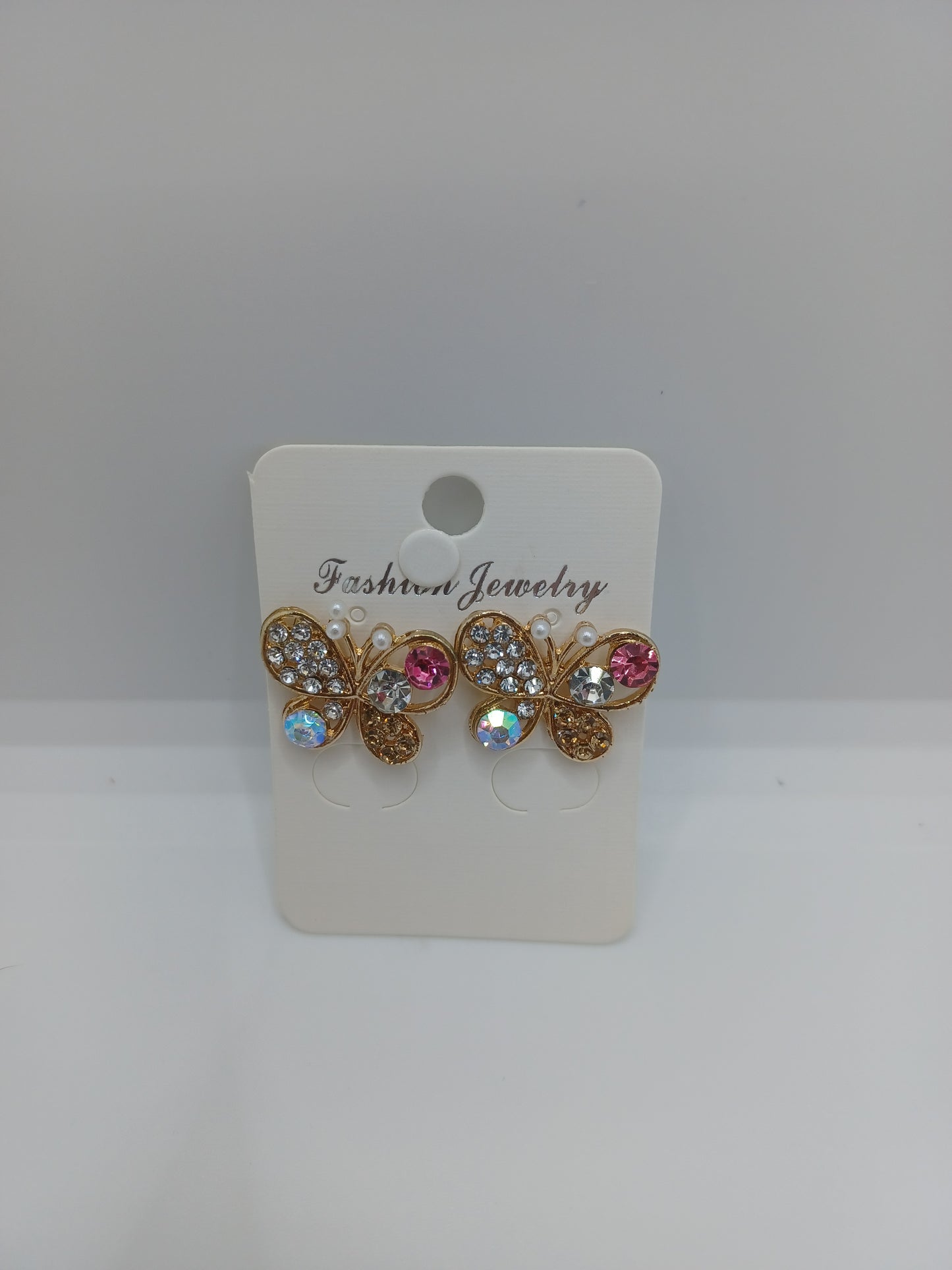 Butterfly Rhinestone Earrings