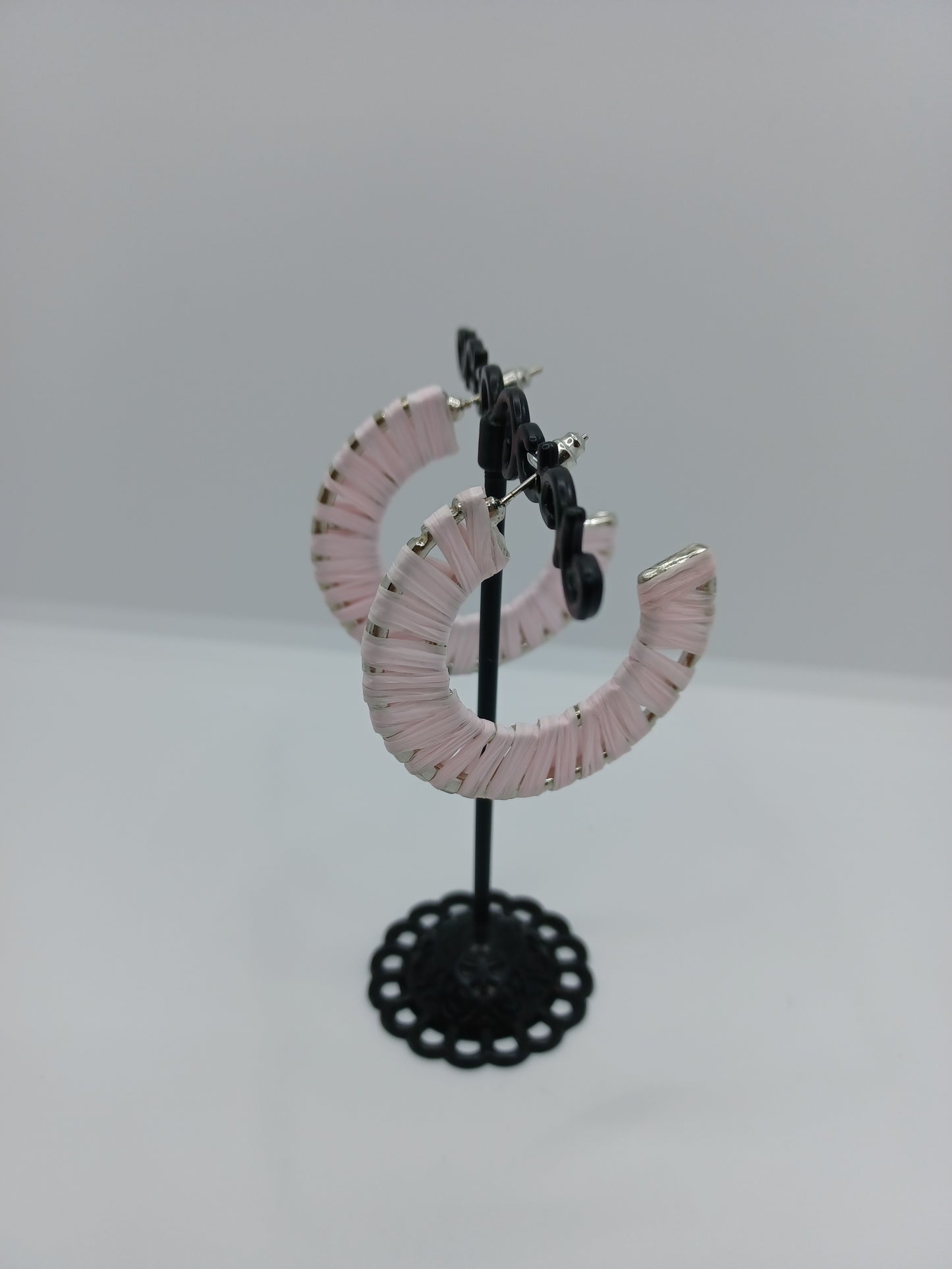 Threaded Hoop Earrings