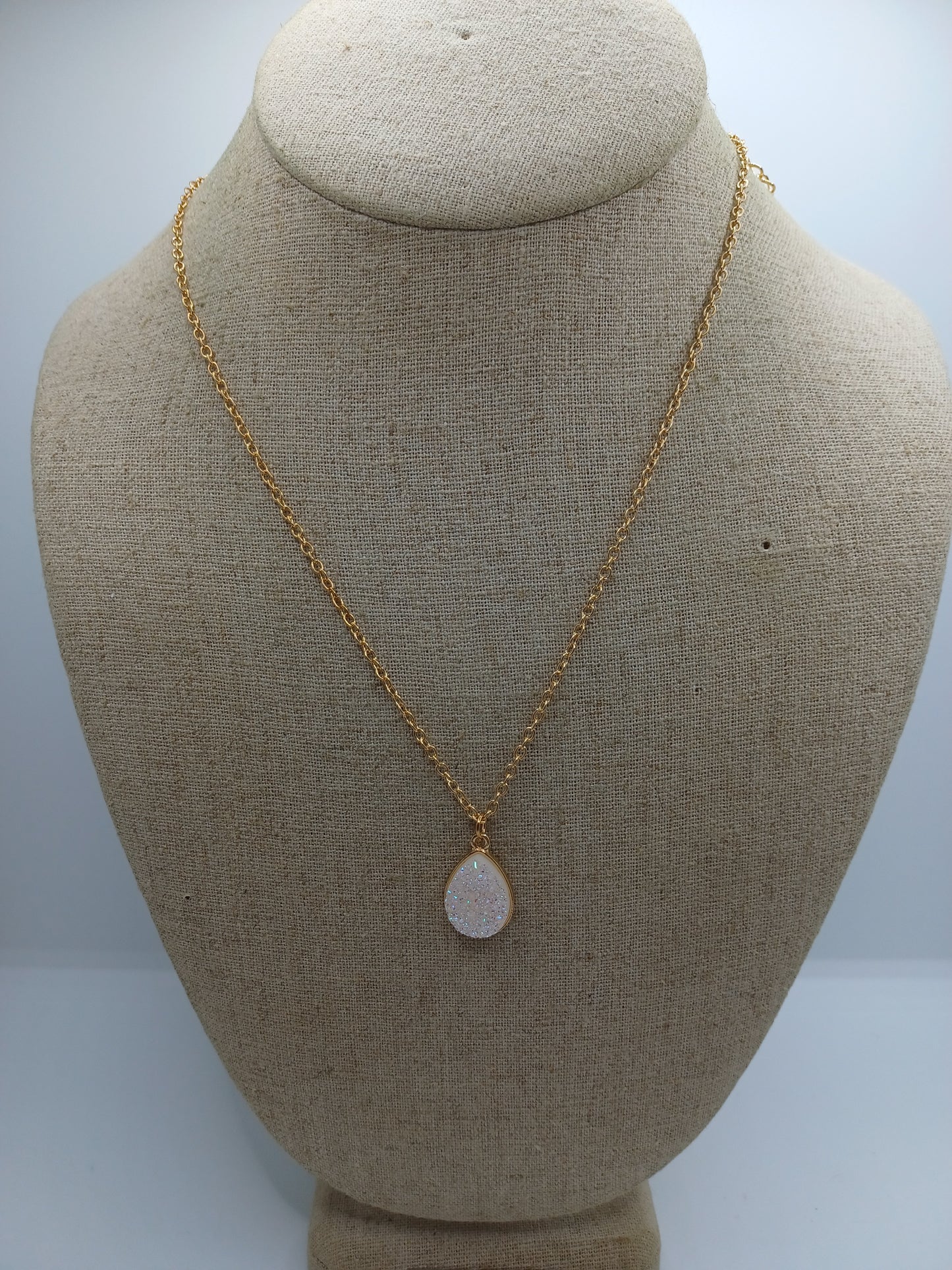 Druzy Teardrop Necklaces