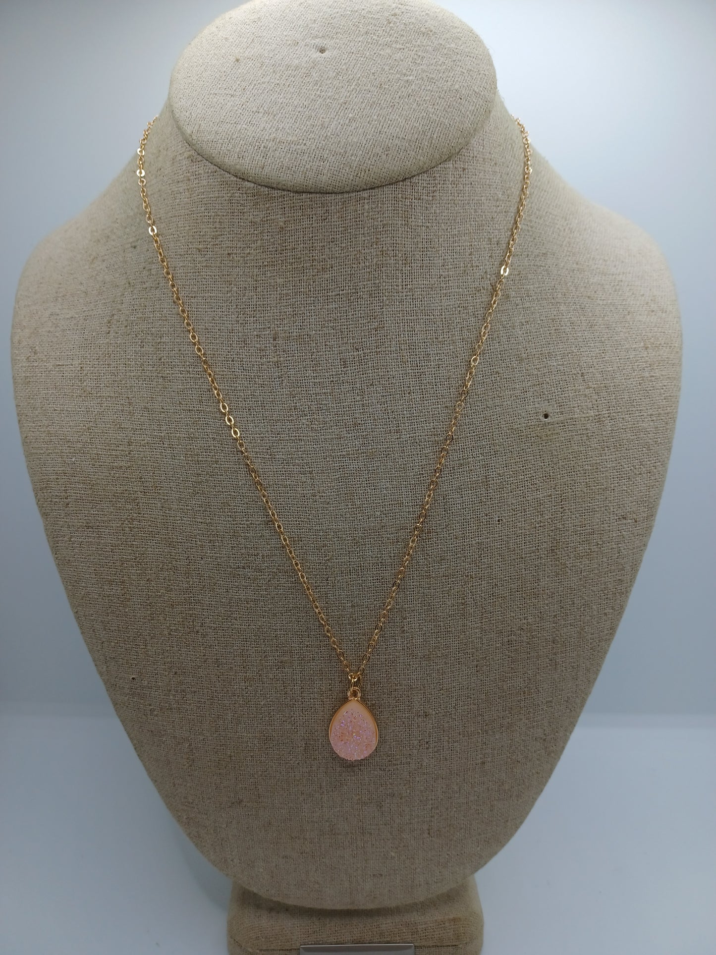 Druzy Teardrop Necklaces