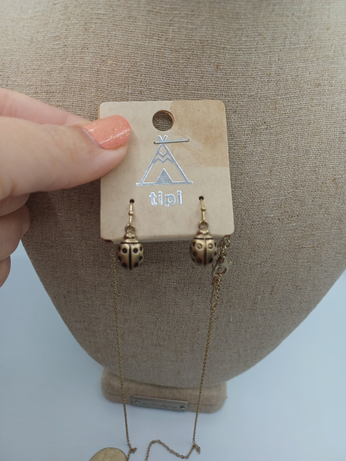 Gold Please Don't Bug the Lady Necklace