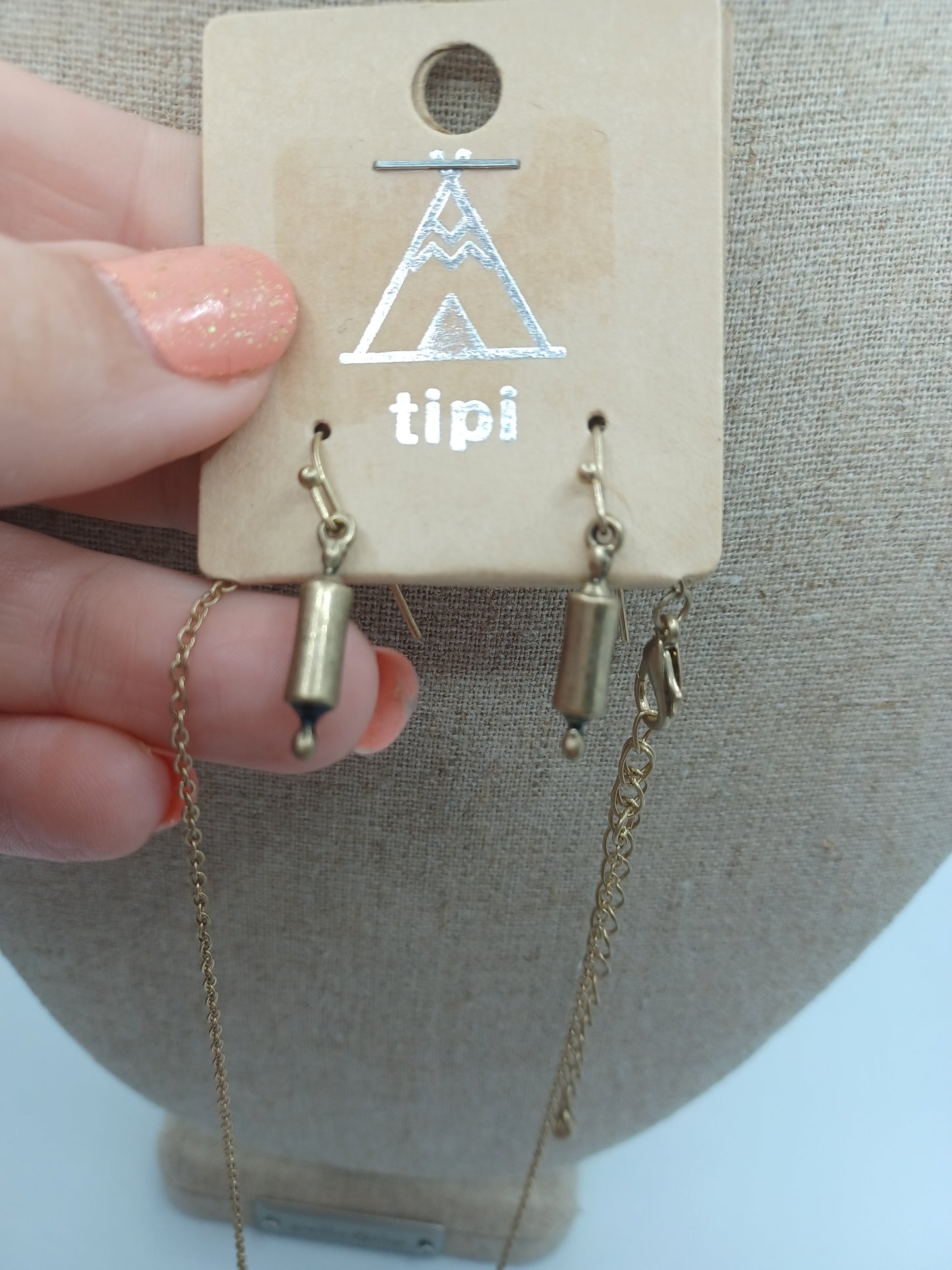 Gold "Let's Roll" Necklace