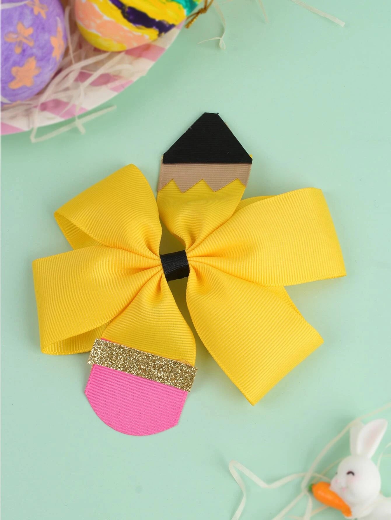 Yellow Pencil Hair Accessory