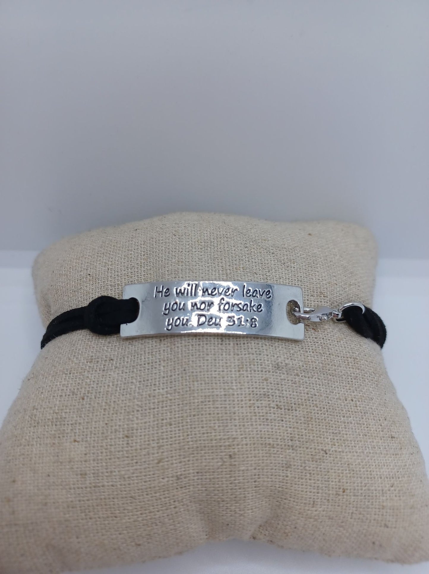 Fear thou not; for I am with them. Isa 41:10 Inspirational Bracelet