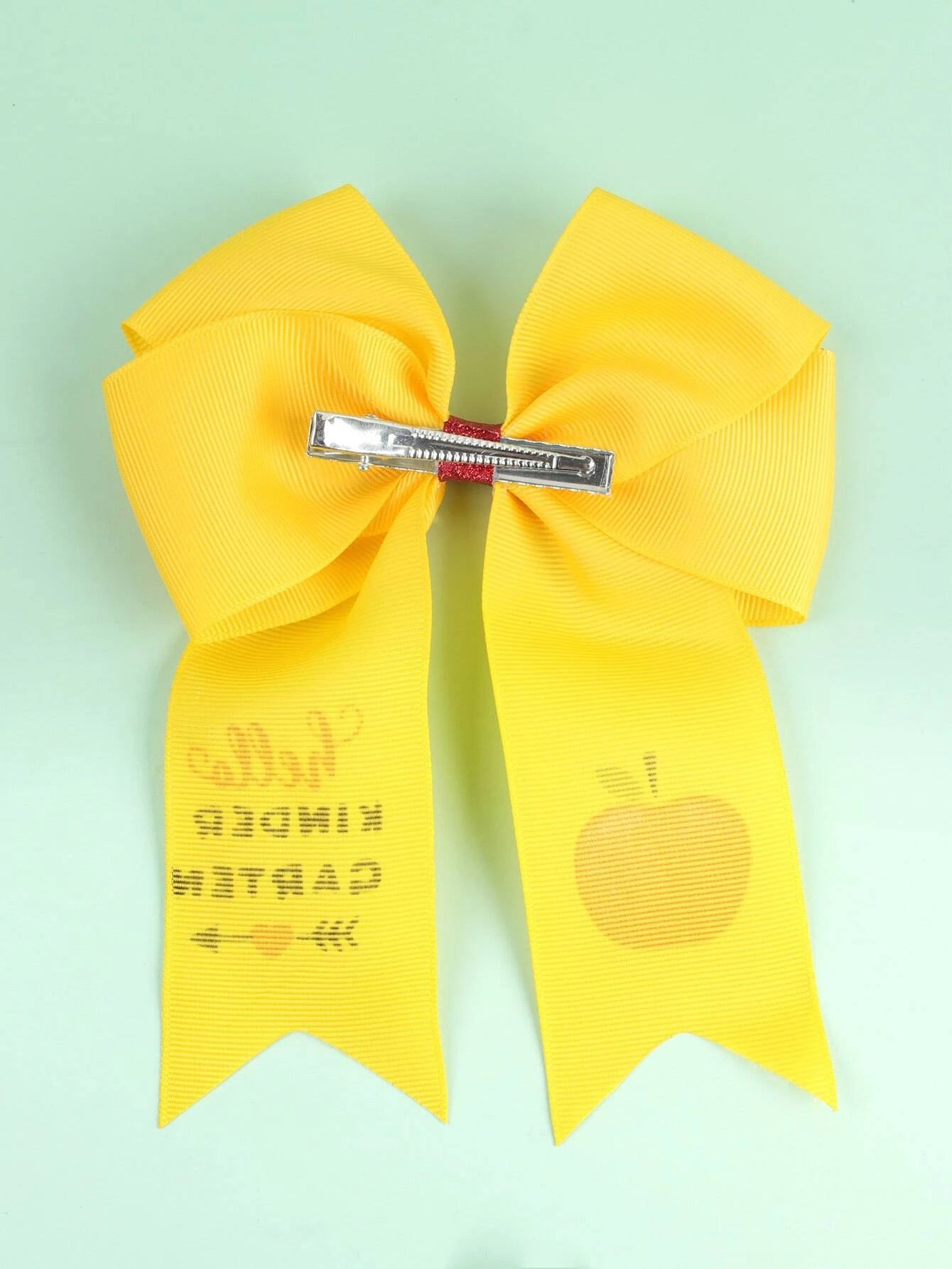 "Welcome to Kindergarten" Hair Accessory w/ Red Glitter Apples