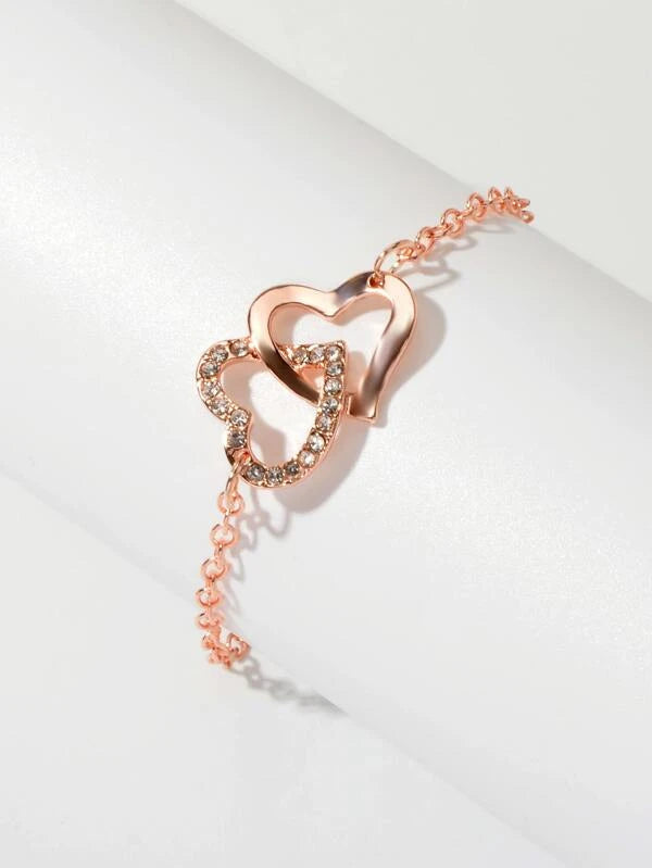 Double Heart Bracelet