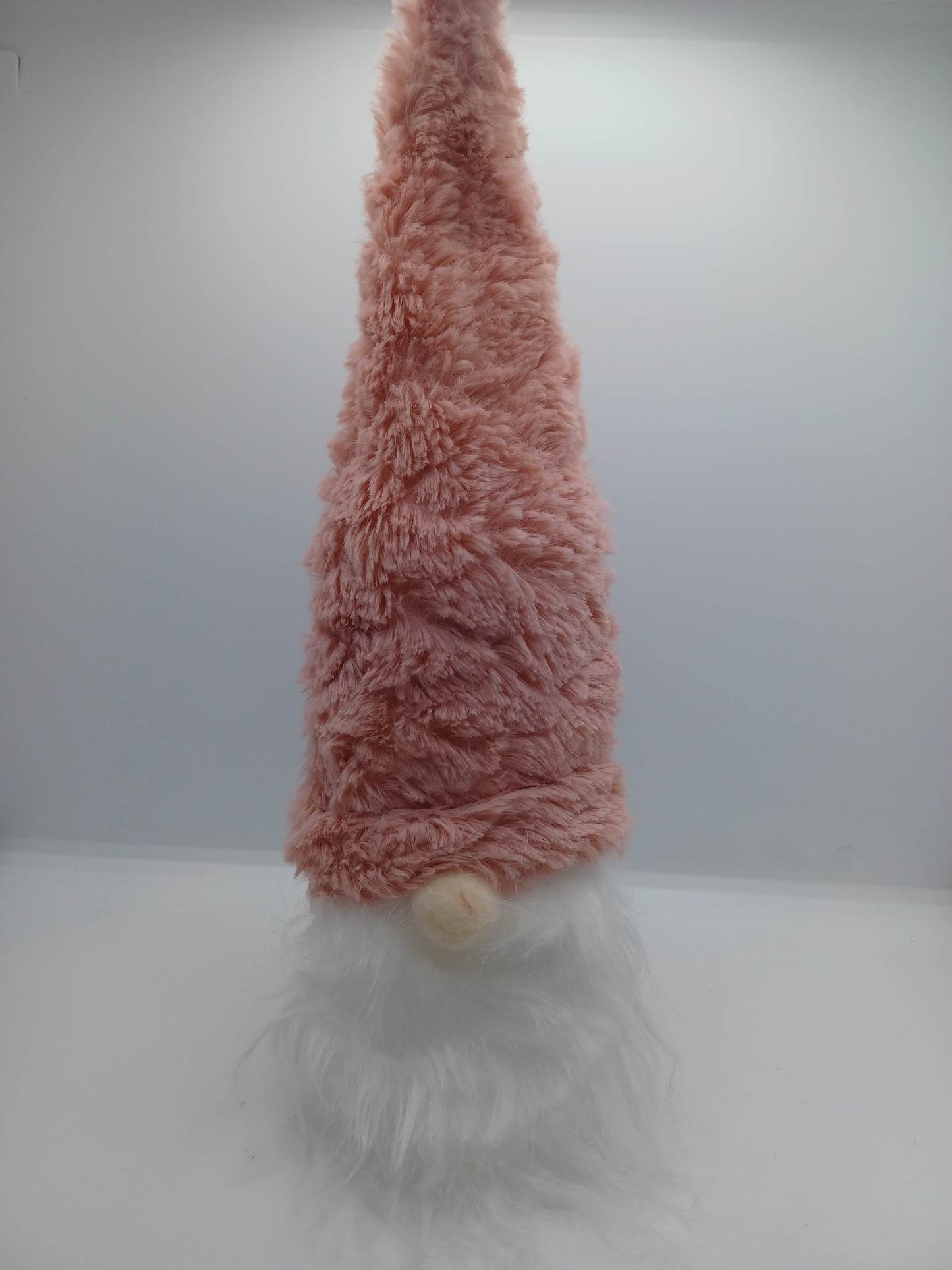 Pink & White Ghome Wine Bottle Topper Decor