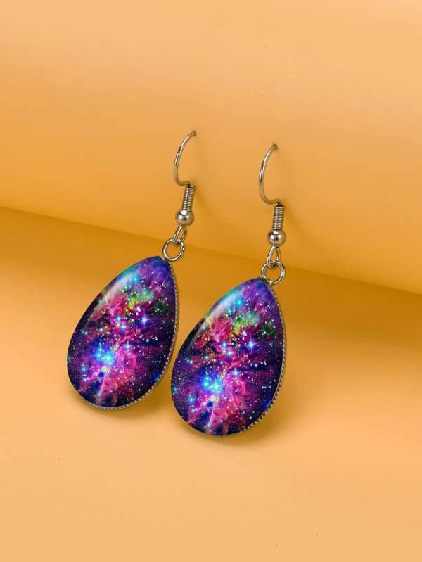 Galaxy Teardrop Earrings