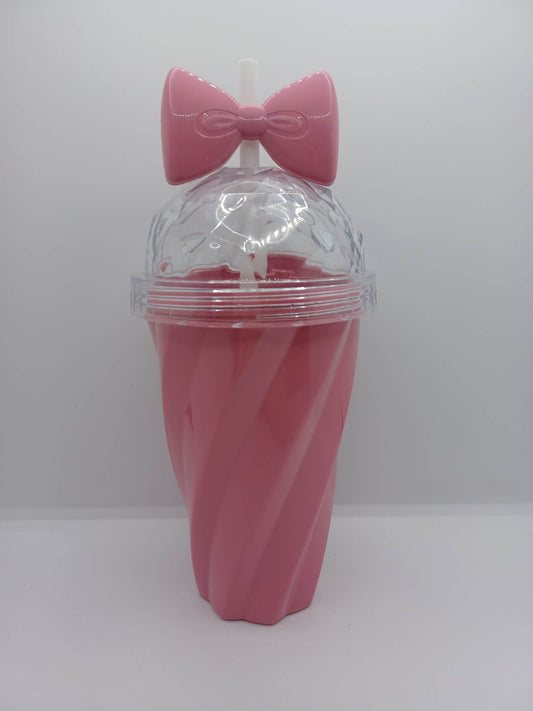 Candy Pink Candy Girl cup w/ Straw - 16oz