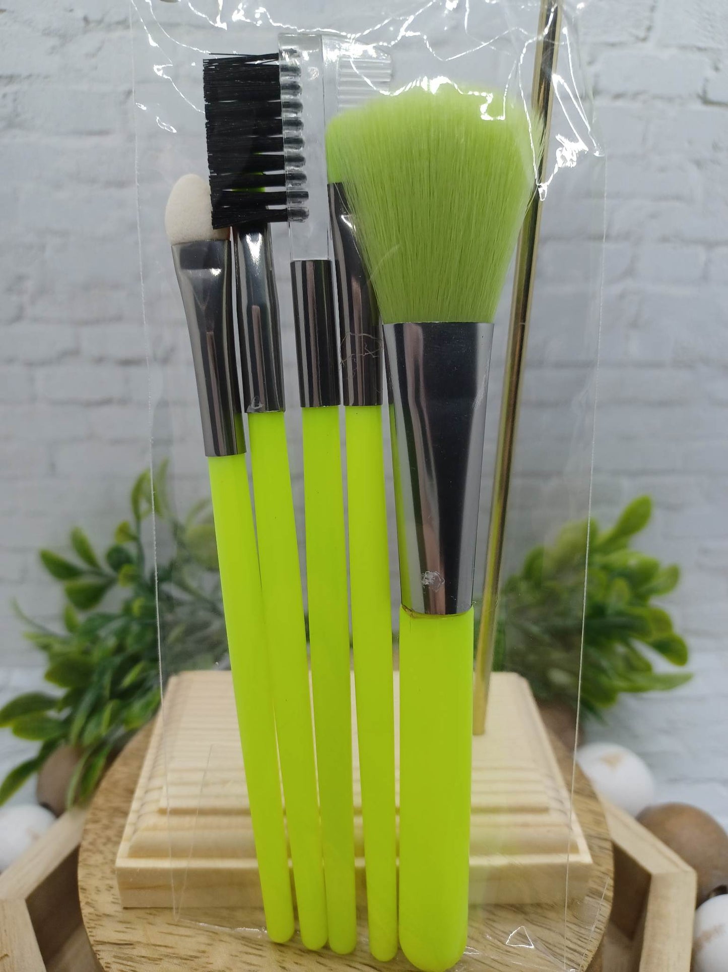 NEON Yellow Makeup Brush Set