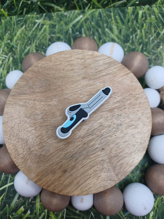 Curling Iron Shoe Charm Accessory