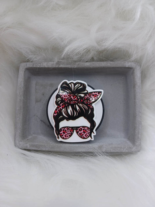 Pink Leopard Bandana & Glasses Mobile Phone Accessory