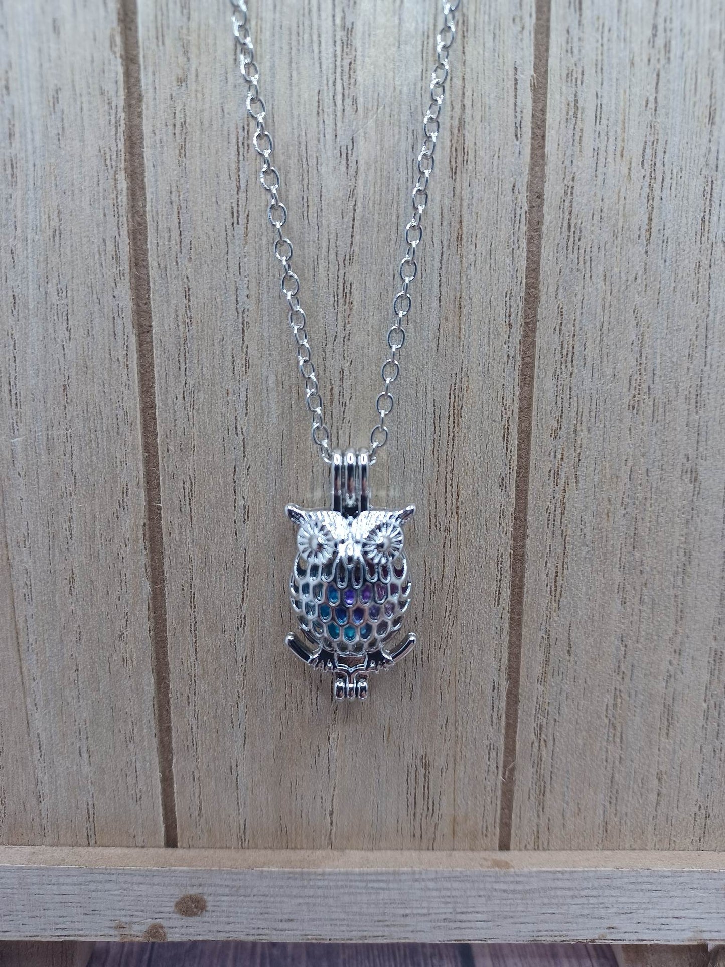 Silver Owl Necklace