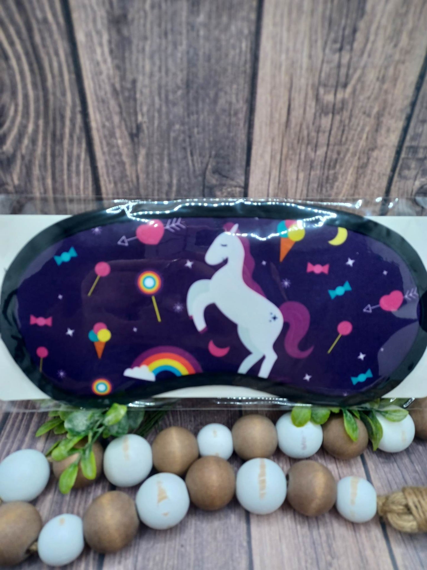 Dark Blue Unicorn Sleep Mask