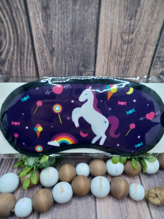 Dark Blue Unicorn Sleep Mask
