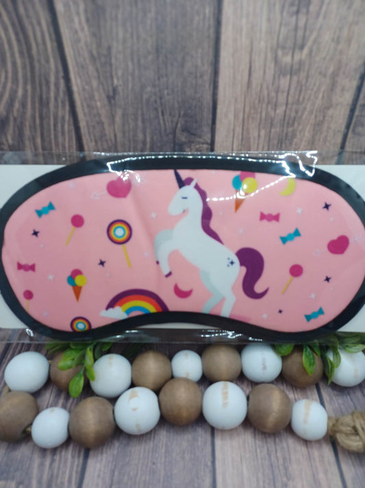 Light Pink Unicorn Sleep Mask