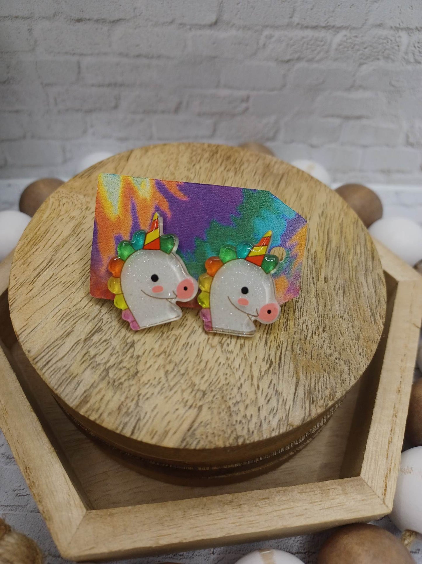 Glitter Unicorn Earrings