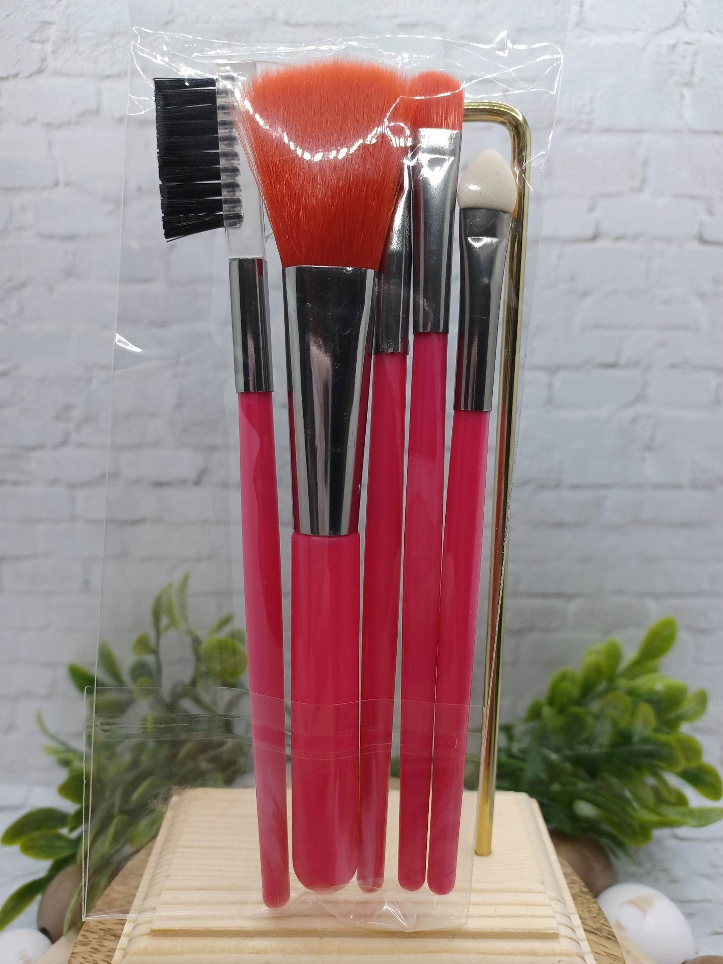NEON Pink Makeup Brush Set
