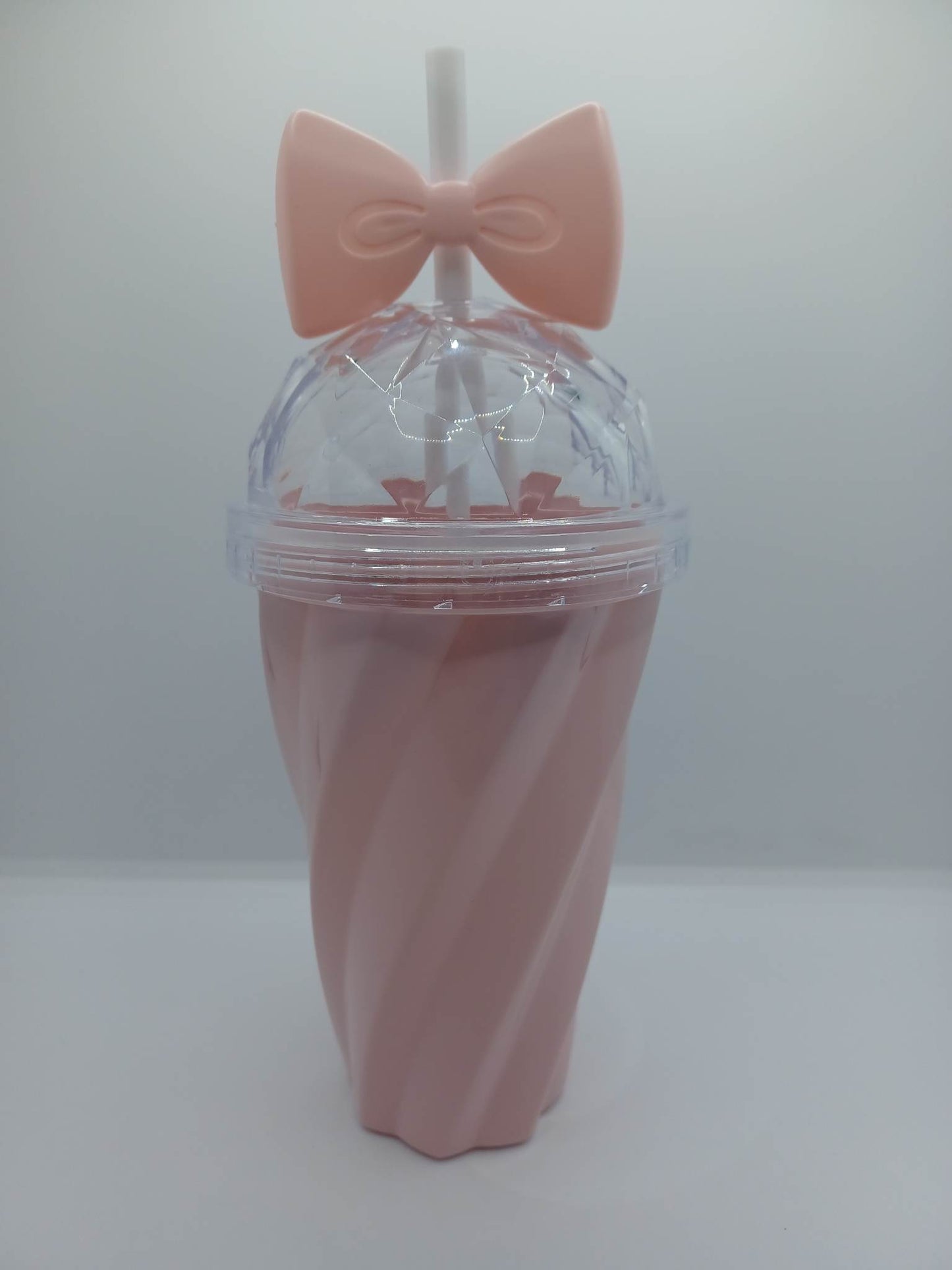 Baby Pink Candy Girl cup w/ Straw - 16oz