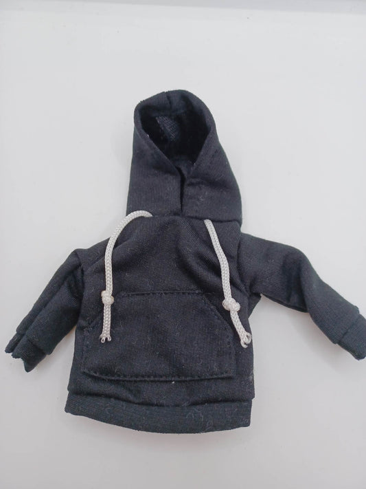Black Hooded Sweatshirt for Dolls