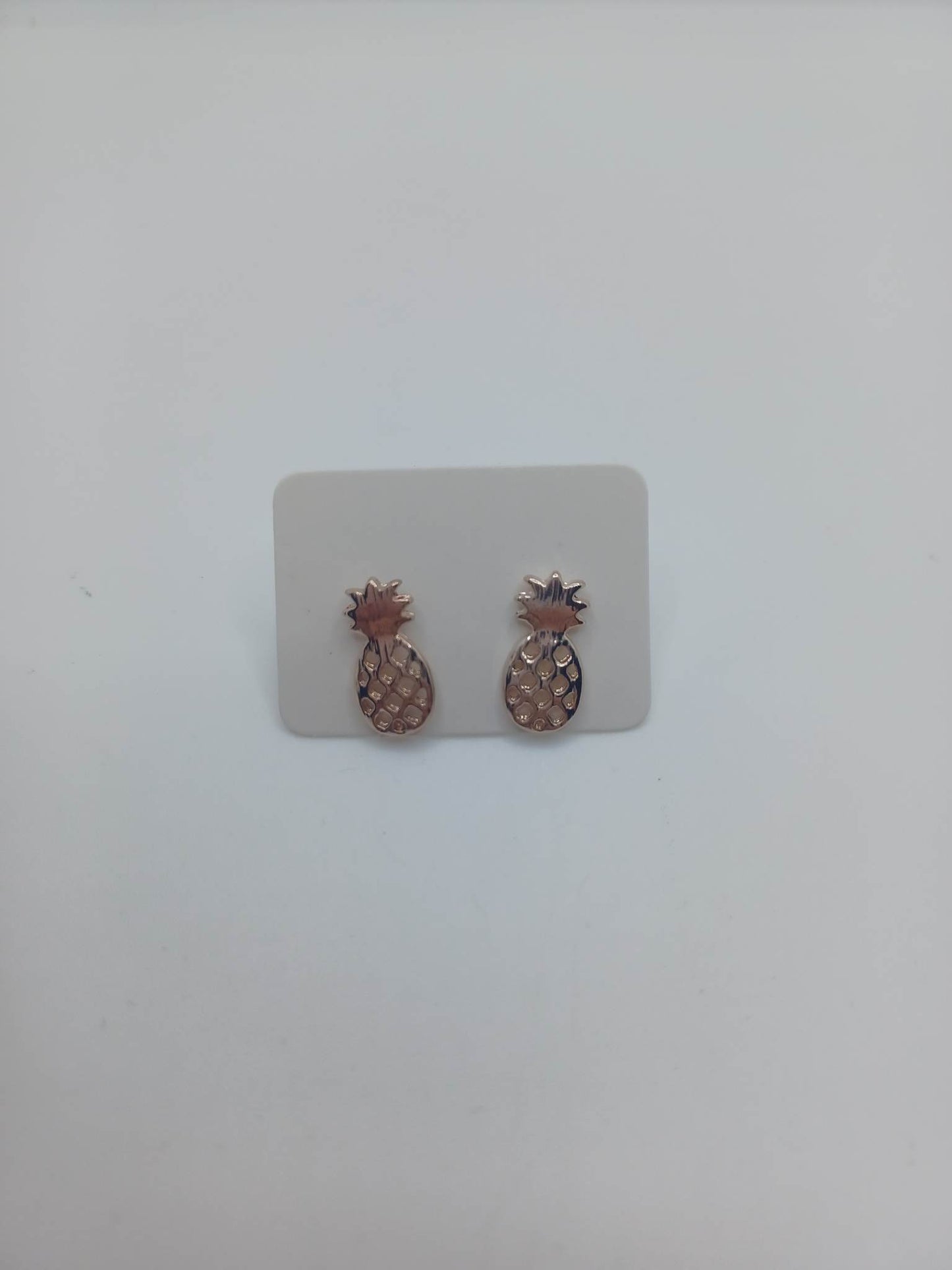 Rose Gold Pineapple Earrings
