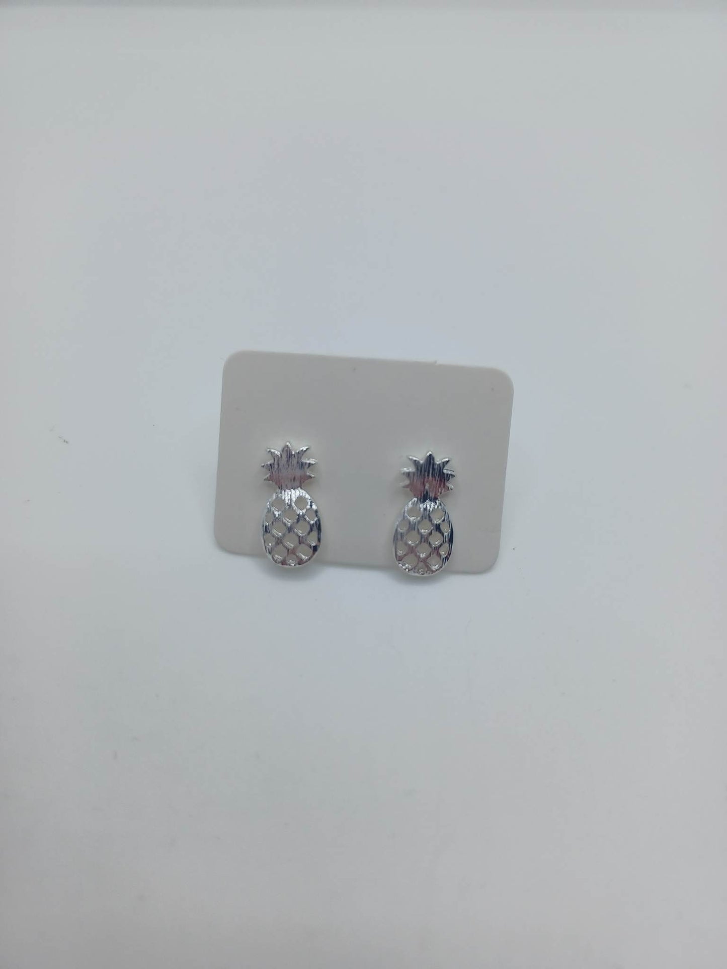 Silver Pineapple Earrings