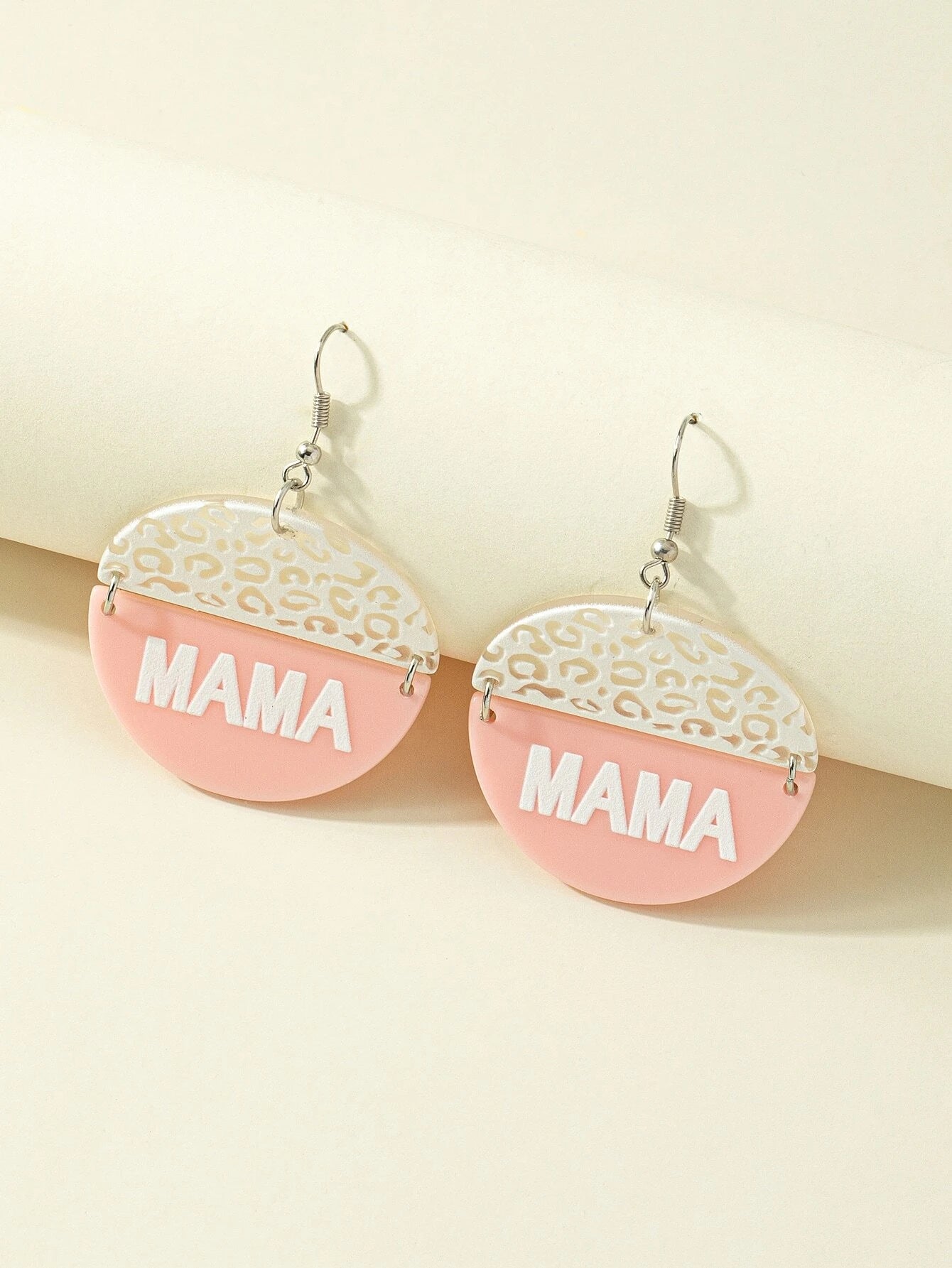 Pink & White Mama Earrings