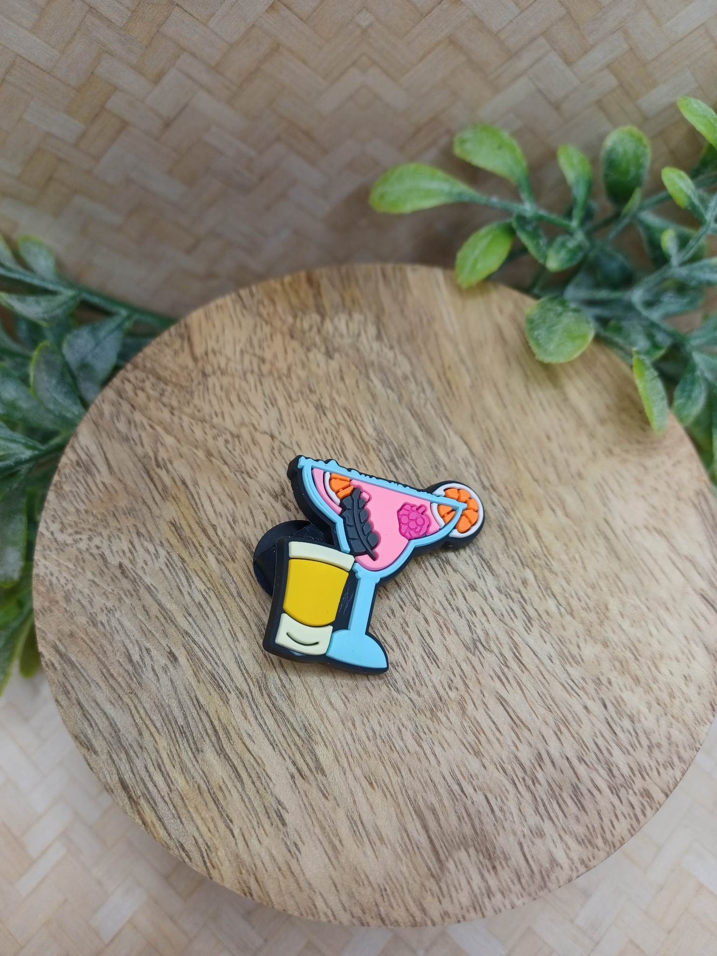 Blue & Pink Drink Shoe Charm Accessory