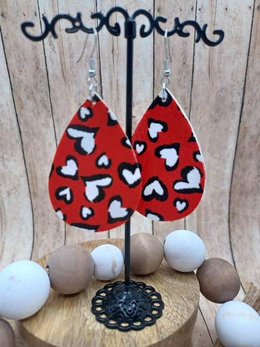 Red Heart Earrings