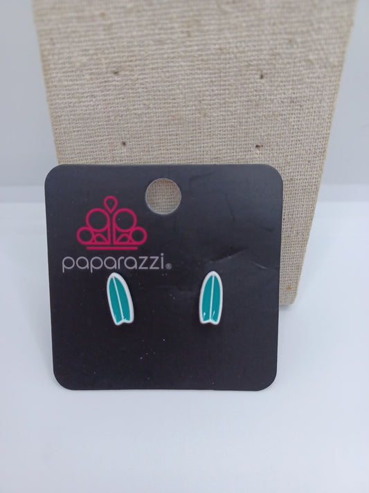 Blue Surf Board Earrings