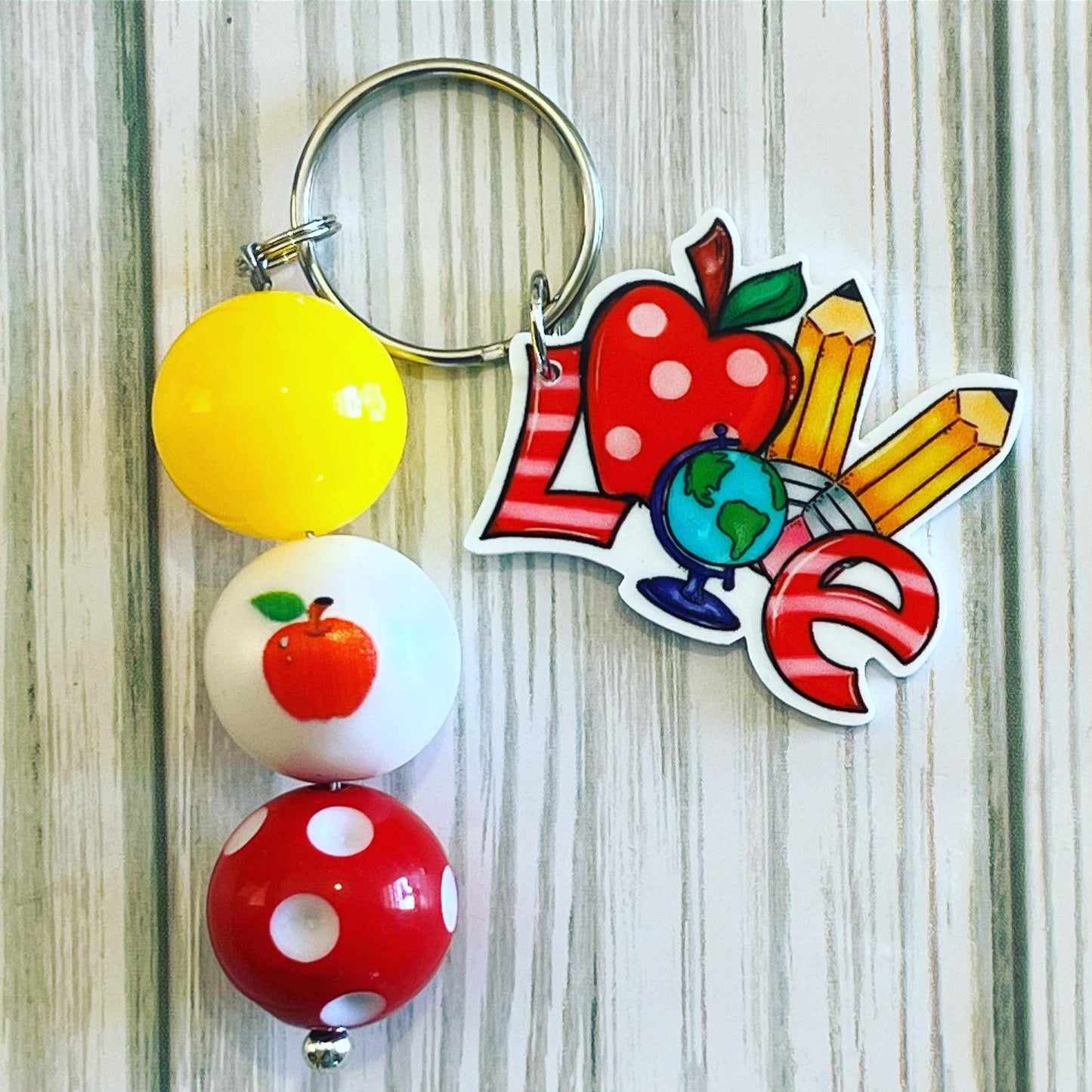 LOVE Teacher Keychain