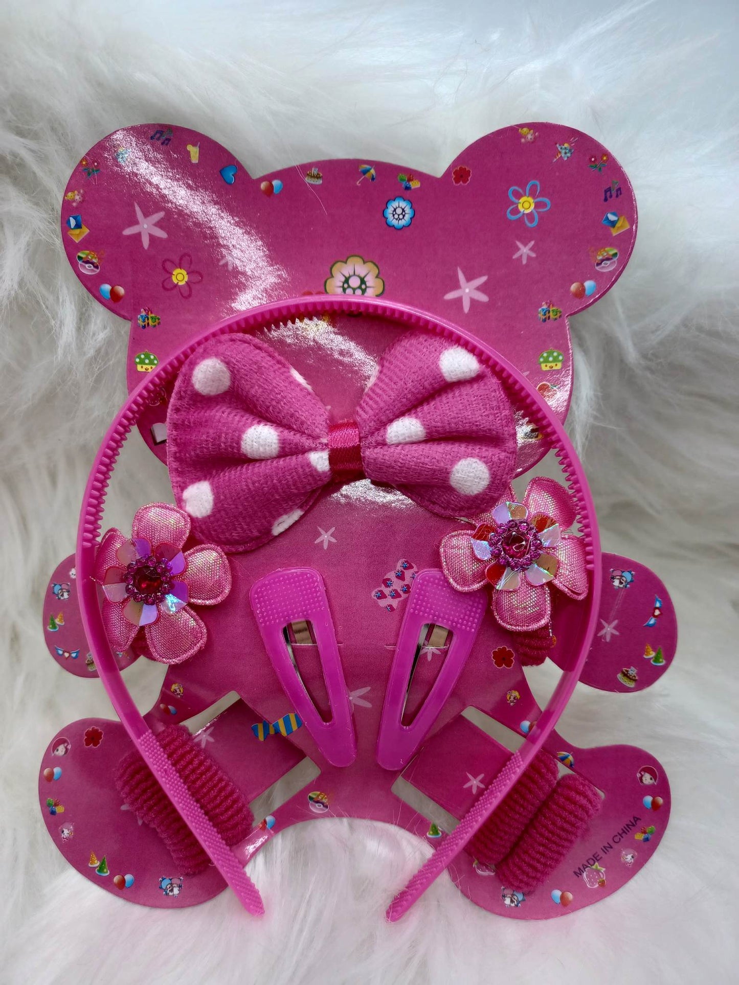 Hot Pink Hair Accessory Set