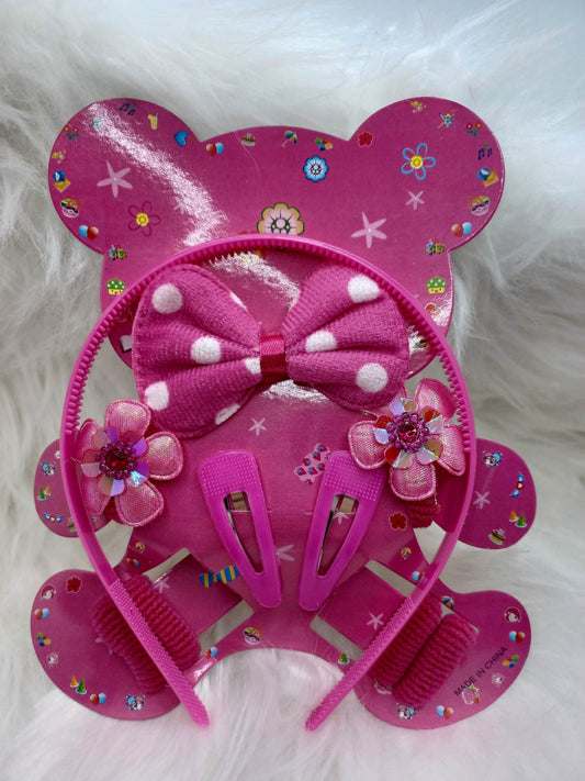 Hot Pink Hair Accessory Set