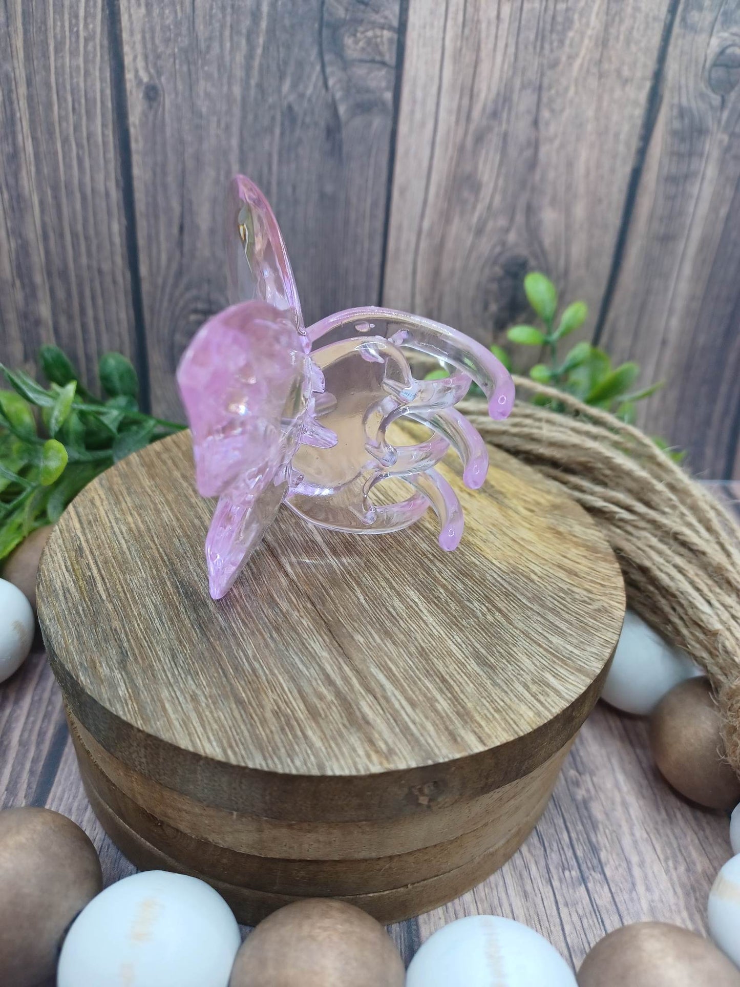 Purple Butterfly Jaw Clip