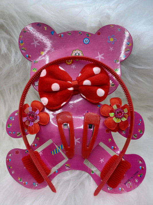 Red Hair Accessory Set