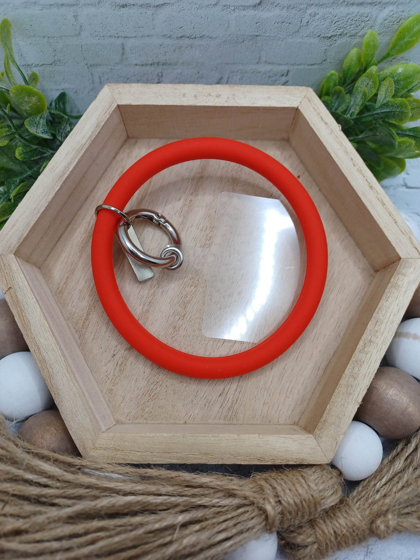 Red Circle Shaped Mobile Phone Accessory