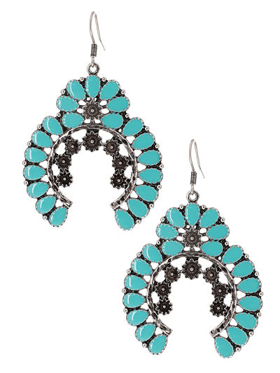 Squash Blossom Epoxy Earring